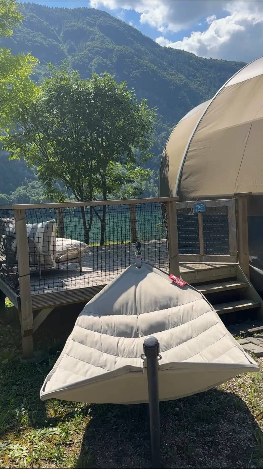Big Oak Lodge XS 2–5P with Fatboy hammock